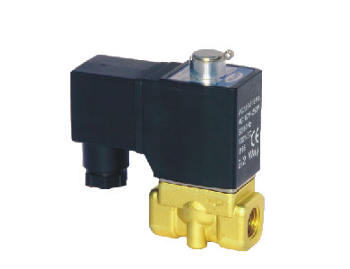 Magnetventil - Airtac | 2/2 Wege | NO | 1/8" Gewinde | mit Spule | 24VDC | Vermessingt | FPM-F Dichtungen