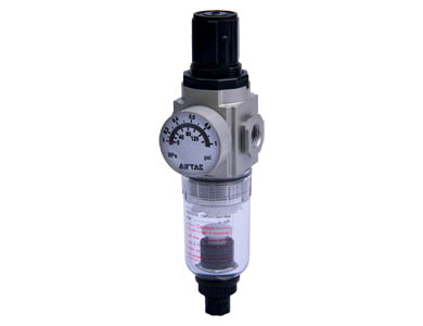 GA100 Series - Airtac | Filter - Druckregler | 1/8" Gewinde | mit Ablassautomatik | Ohne Manometer | PC Schale
