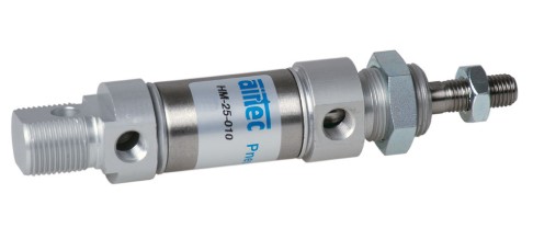 Mini Pneumatik Zylinder - Airtec | 25 Bohrungsgrösse | 320 Hub | ISO6432 | Doppeltwirkend | verdrehsichere Kolbenstange