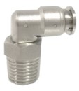 [SSPL06-04] Elbow Push-in fitting - VPC | Tube - 6mm | 1/2" Male Pt Thread | Stainless Steel  