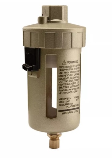 [HAD402-02] HAD-Serie - VPC | Automatische Entleerung | 1/4" Anschluss | 1/8" Entleerungsanschluss | 0,1 - 0,9 MPa | PC-Behälter