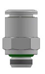 [XVRC08G02] Straight Push-in fitting - Tierre | Tube - 8mm | 1/4 BSPP Male Thread | AISI 316L | FDA Compliant        